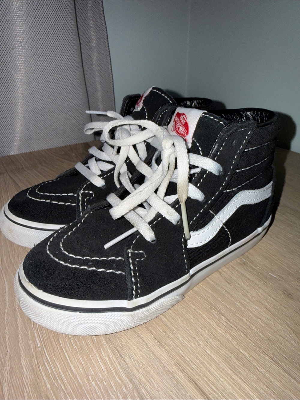 Vans Kids Black & White High-Top Sneakers